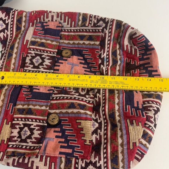 Boho Tapestry Cross Body Fabric Bag - Picture 8 of 10